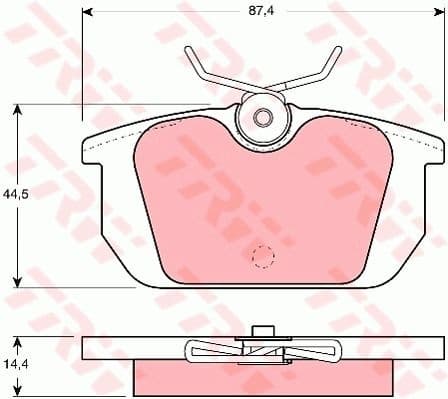 Brake Pad Set, disc brake GDB466