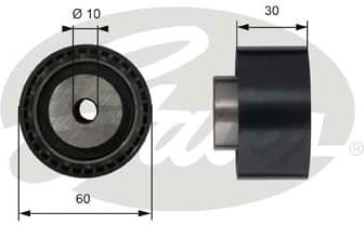 Deflection Pulley/Guide Pulley, timing belt PowerGrip™ T42070