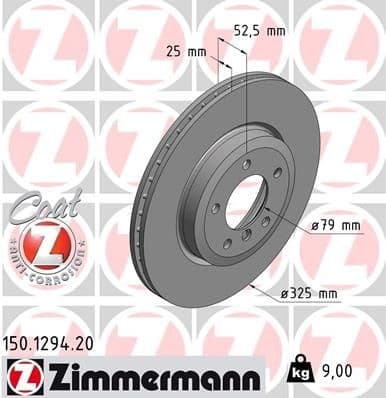 Brake Disc COAT Z 150.1294.20