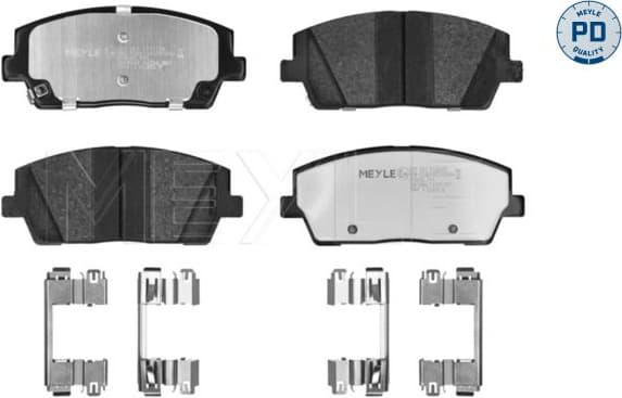 Brake Pad Set, disc brake MEYLE-PD: Advanced performance and design. 025 261 5717/PD