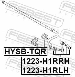 Mounting, stabiliser bar HYSB-TQR - image 2