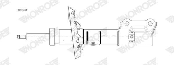 Shock Absorber MONROE ORIGINAL (Gas Technology) G8680