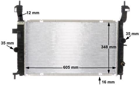 Radiator, engine cooling BEHR CR2120000S - image 12