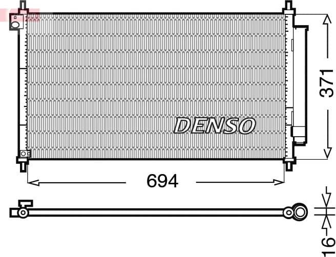Condenser, air conditioning DCN40012