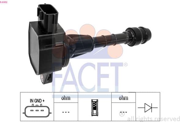 Ignition Coil OE Equivalent 9.6502