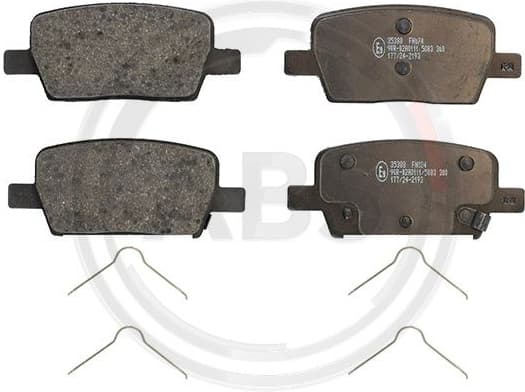 Brake Pad Set, disc brake 35388