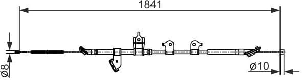 Cable Pull, parking brake 1 987 482 568 - image 2