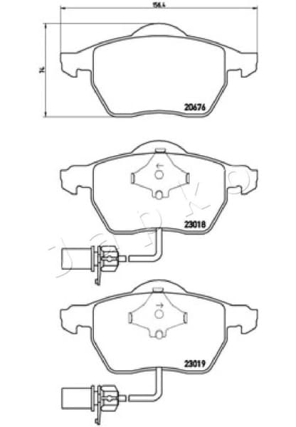 Brake Pad Set, disc brake 500927