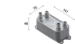 Oil Cooler, automatic transmission BEHR CLC227000S - image 11