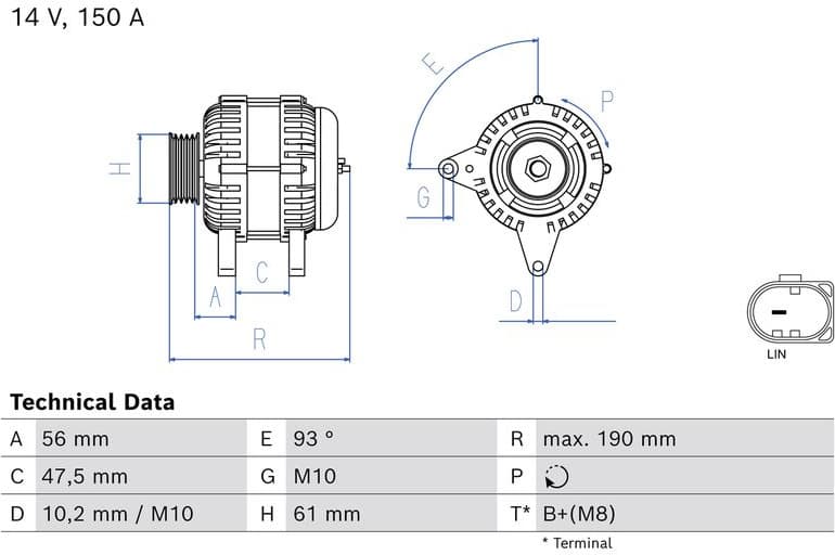 Alternator 0 986 086 020