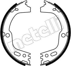 Brake Shoe Set, parking brake 53-0756