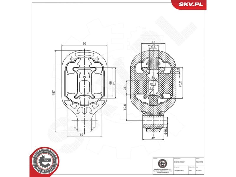 Mounting, engine 75SKV078 - image 4