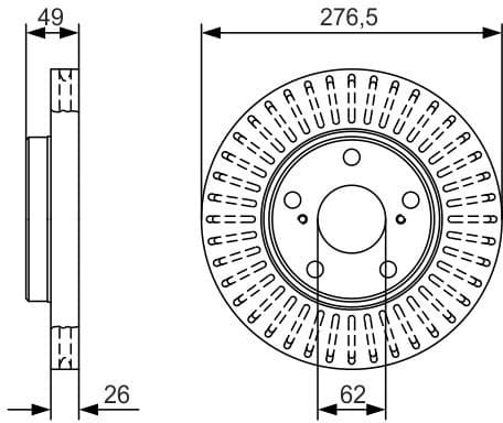 Brake Disc 0986479A62 - image 6