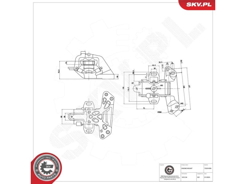 Mounting, engine 75SKV096 - image 2