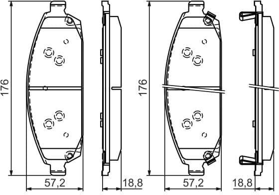 Brake Pad Set, disc brake 0986494370 - image 9