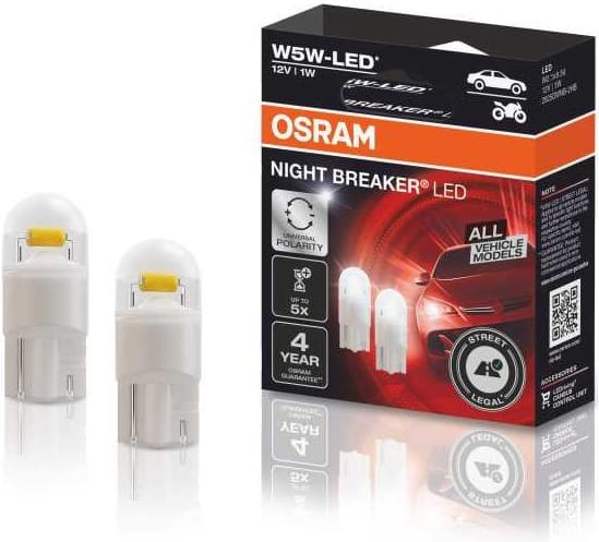 Osram Bulbs W5W-LEDriving NIGHT BREAKER 2vnt - 2825DWNB-2HB