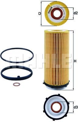 Filter oil OX560D