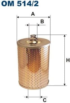 Filter, operating hydraulics OM514/2