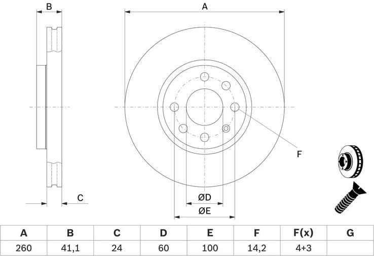 Brake Disc 0986479B46 - image 6