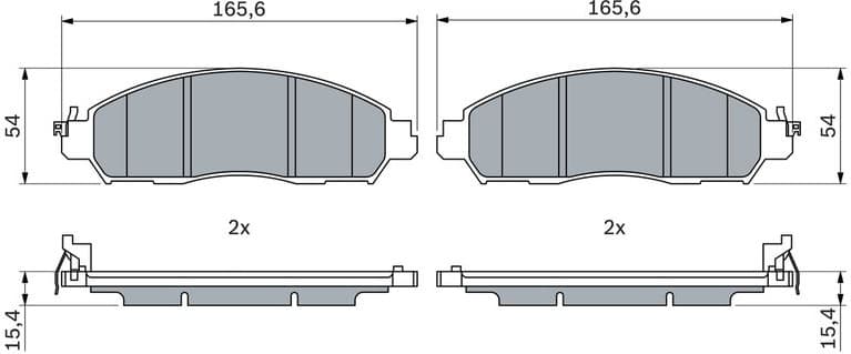 Brake Pad Set, disc brake 0 986 424 973 - image 2