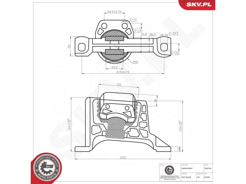 Mounting, engine 75SKV320 - image 2