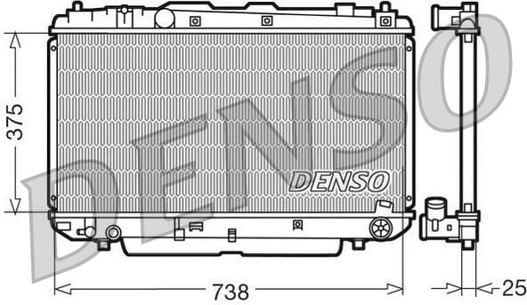 Radiator, engine cooling DRM50021