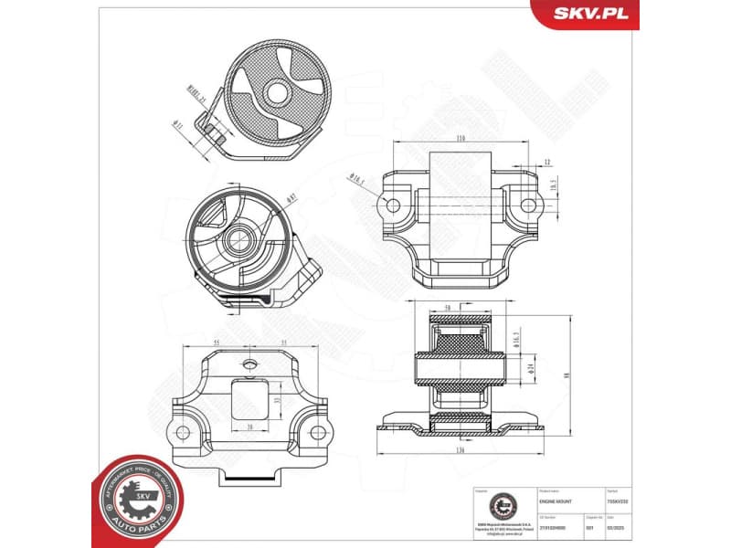 Mounting, engine 75SKV232 - image 5