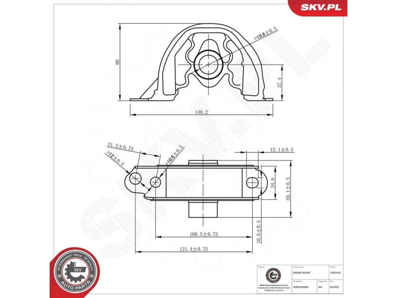Mounting, engine 75SKV261 - image 5