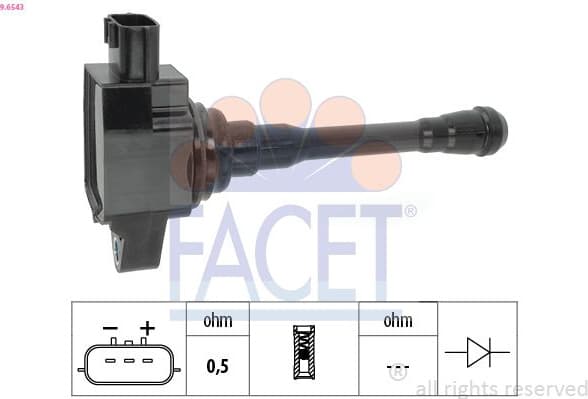 Ignition Coil OE Equivalent 9.6543