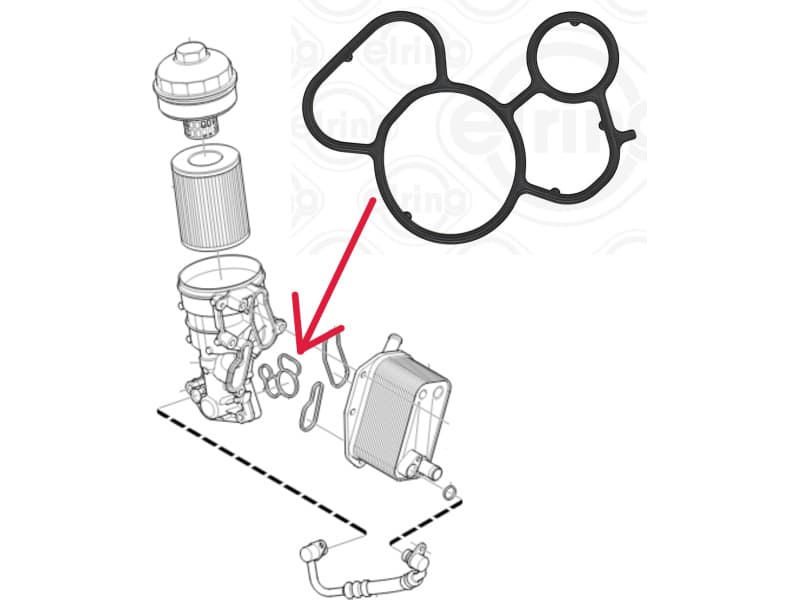 Gasket oil cooler 116.540