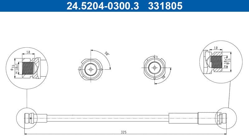 Brake Hose 24.5204-0300.3