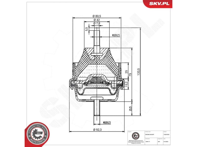 Mounting, engine 75SKV035 - image 6