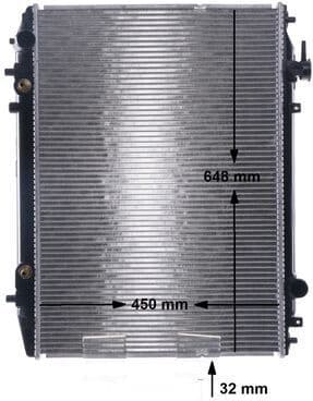 Radiator, engine cooling BEHR CR 1692 000S