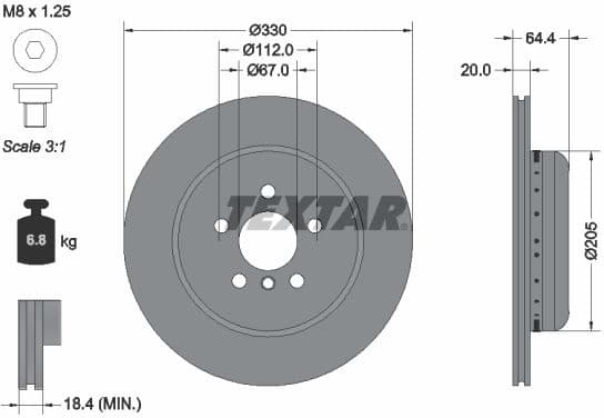 Brake Disc PRO+ 92305025
