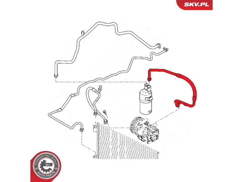 High/Low-pressure Line, air conditioning 54SKV650 - image 5