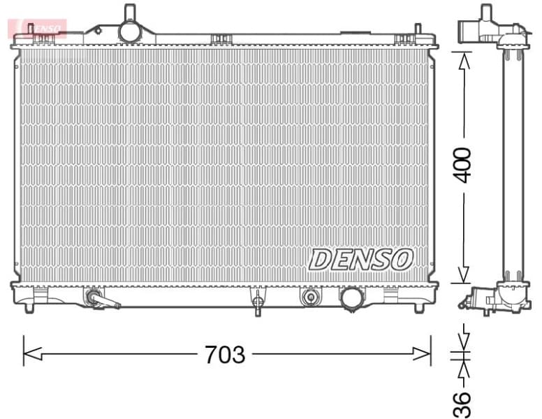 Radiator, engine cooling DRM50095