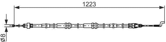 Cable Pull, parking brake 1 987 482 862 - image 2