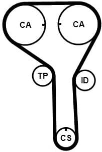 Timing Belt CT1247 - image 2