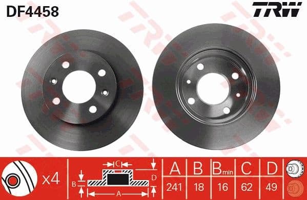 Brake Disc DF4458