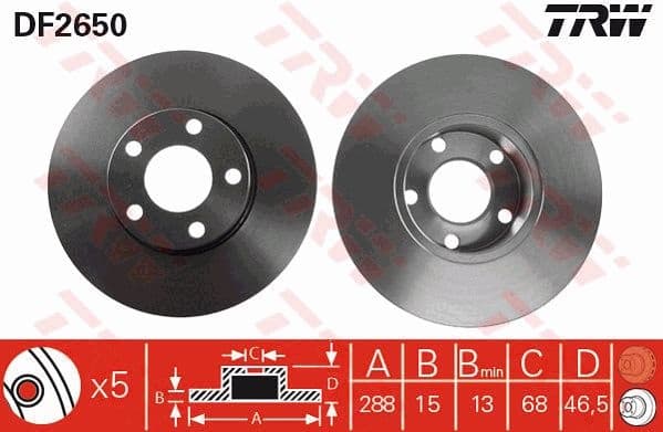 Brake Disc DF2650