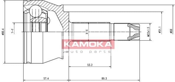 Joint Kit, drive shaft 7136