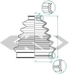 Bellow, drive shaft 190965 - image 2