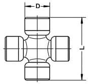 U-joint, propshaft U-177 - image 2