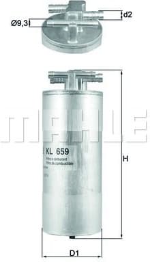 Filter diesel fuel KL659 - image 2