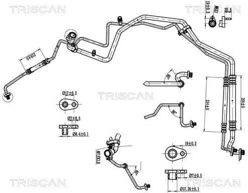 High/Low-pressure Line, air conditioning 9010 28045