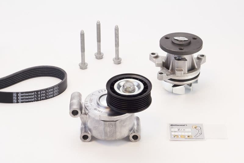 Water Pump + V-ribbed Belt Kit 6PK1306WP1