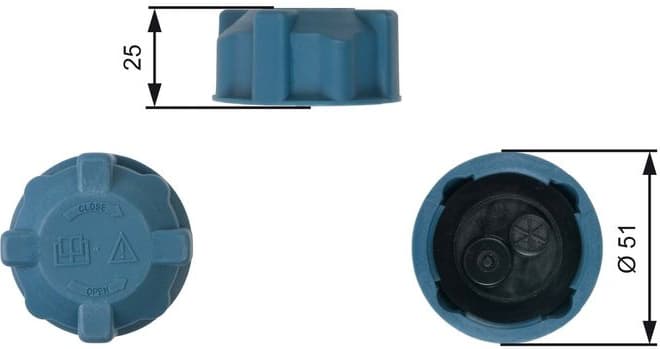 Cap, coolant tank RC220