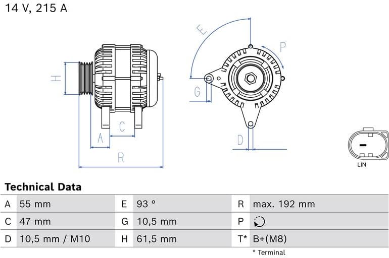 Alternator 0 986 087 130