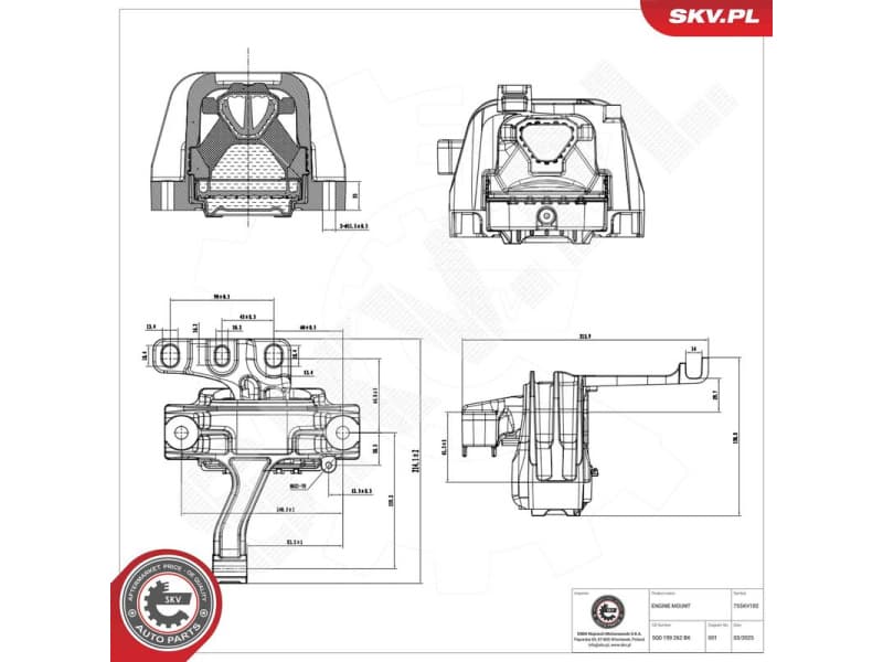 Mounting, engine 75SKV102 - image 2