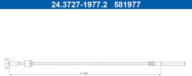 Cable Pull, parking brake 24.3727-1977.2 - image 2